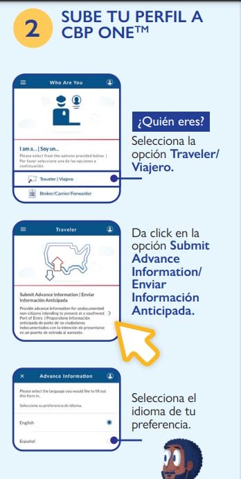 cómo registrarte en CBP one