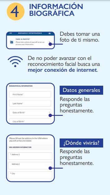 cómo registrarte en CBP one