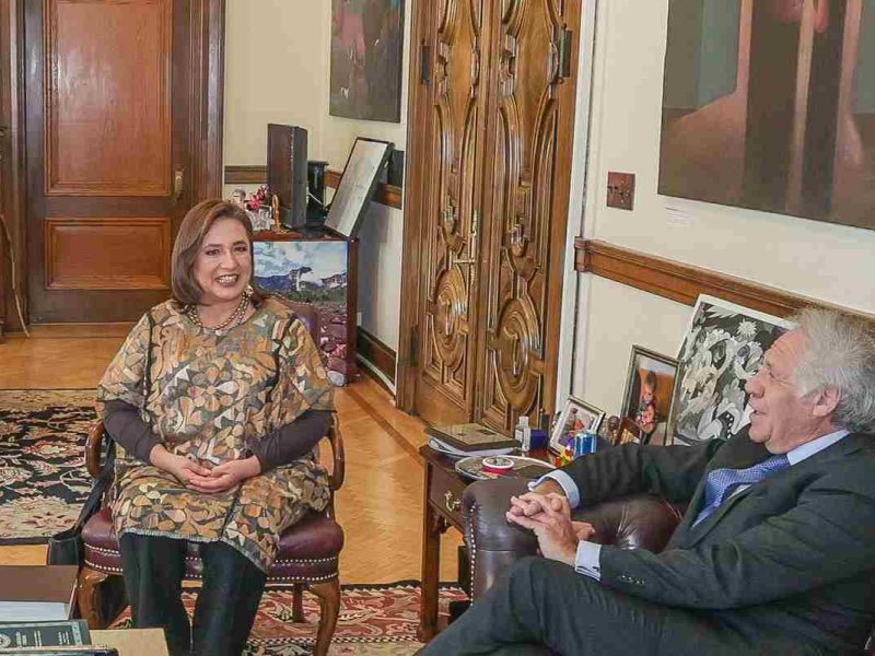 visita de Xochitl Gálvez a Estados Unidos