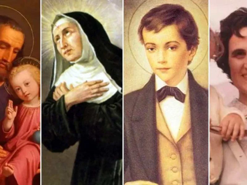 Entre los santos que ayudan en el matrimonio están San José, Santa Rita de Casia y Santo Domingo Savio