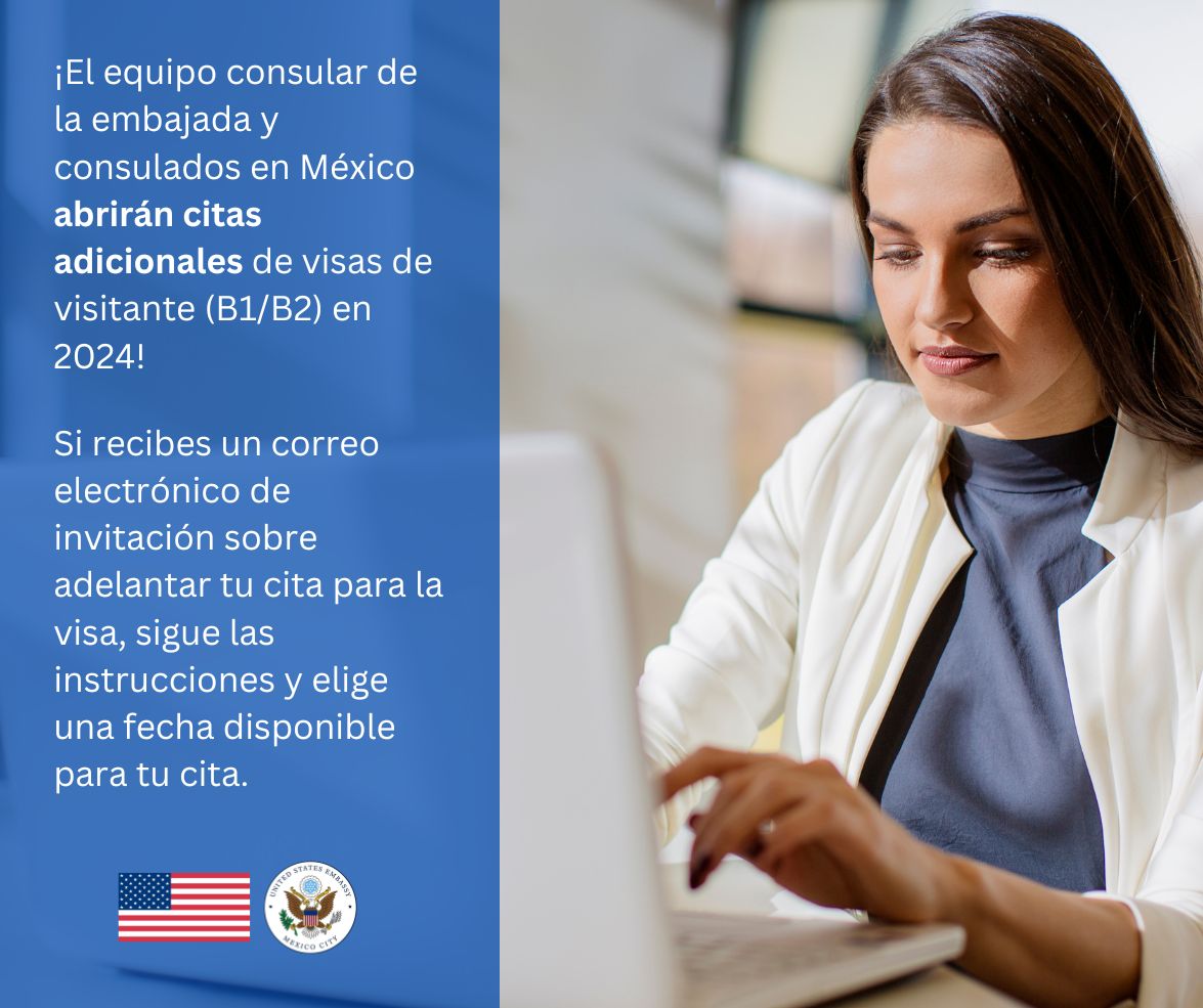 La Embajada no detalló cuántos correos para reagendar la cita para la visa americana enviará.