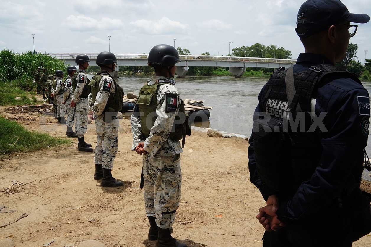 Medidas migratorias: Guardia Nacional (México) vigila frontera sur del país