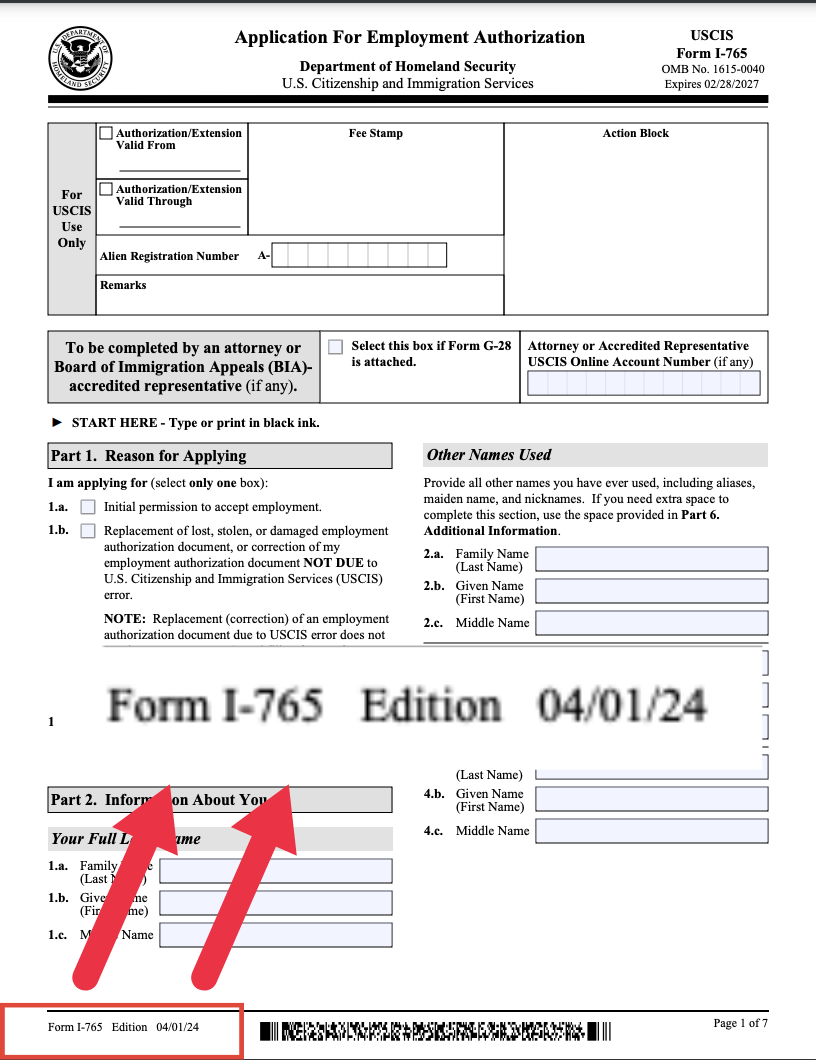 El pago para tramitar un permiso de trabajo con parole es de 520 dólares si lo envías por correo postal y 470 si lo haces en línea.