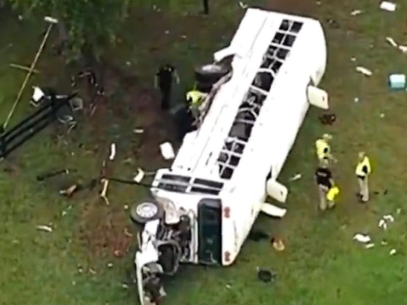 accidente de autobús en florida