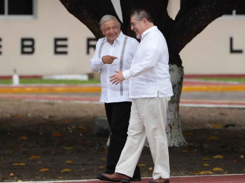 En la reunión de AMLO y Arévalo se acordó cooperación migratoria y desarrollo para ambos países