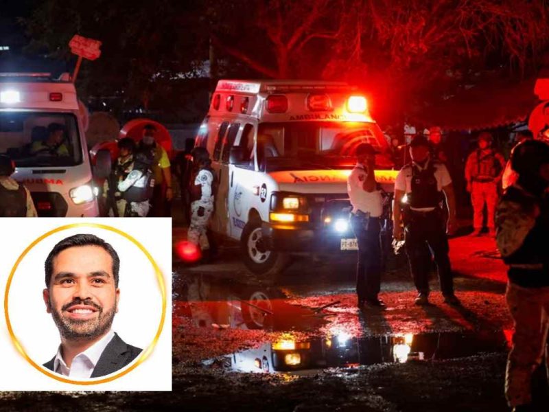 Jorge Álvarez Máynez acompañaba el cierre de campaña de Lorenia Canavati cuando se derrumbó el escenario en el que estaban