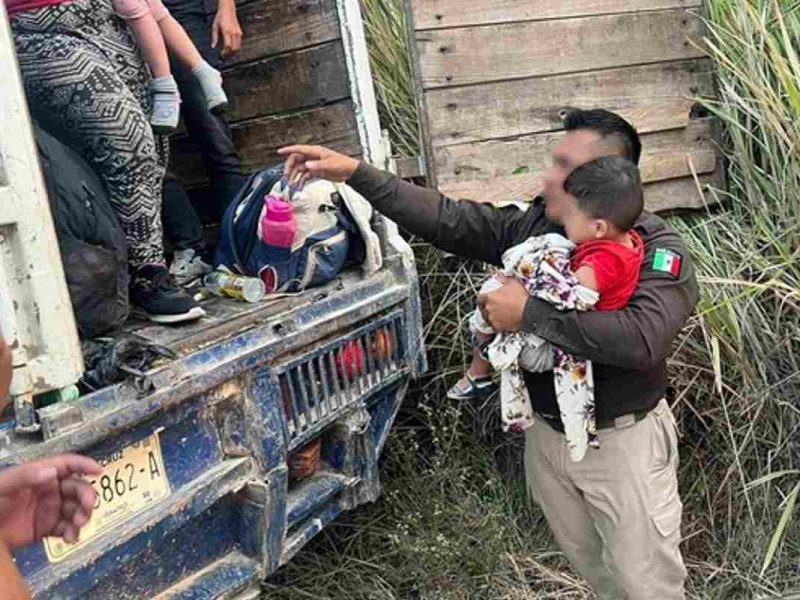 Durante un operativo, el INM y Guardia Nacional detiene a 450 migrantes en Tlaxcala