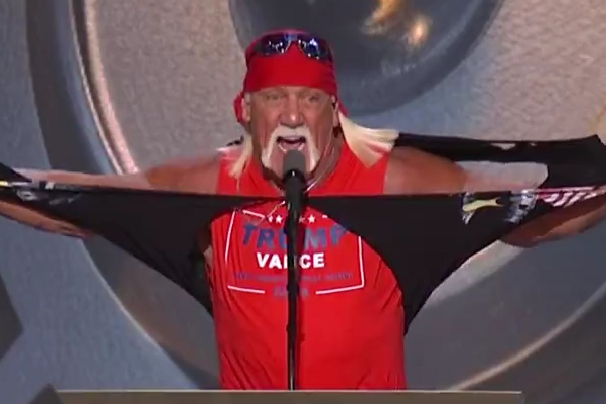 Hulk Hogan en la Convención Nacional Republicana 2024