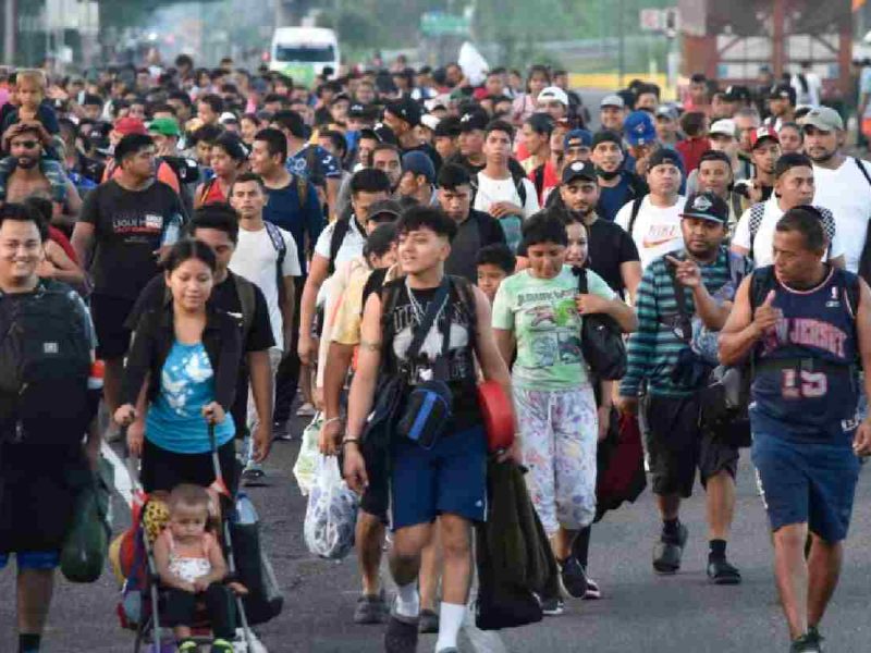 La caravana migrante Divino Niño partió del sur de México el pasado 20 de octubre