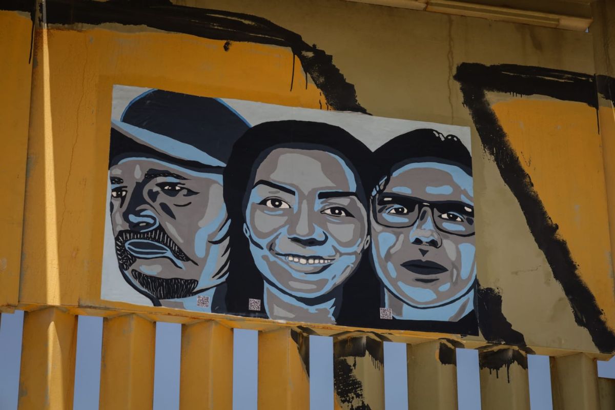 El mural de los eteranos deportados es parte del proyecto Humanizando la Deportación.
