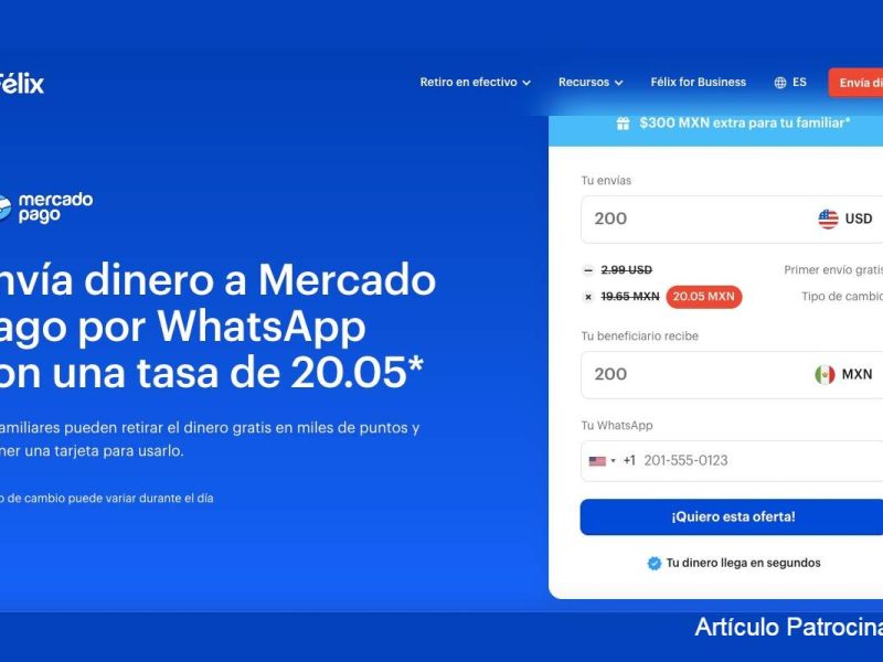 enviar dinero a Mercado Pago