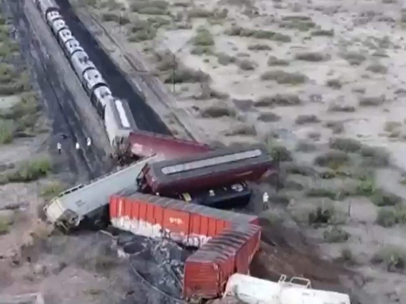tren descarriado en ciudad juarez