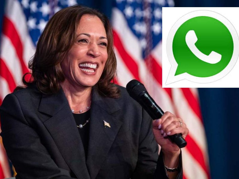 El canal de WhatsApp de Kamala Harris está dirigido a sus seguidores latinos