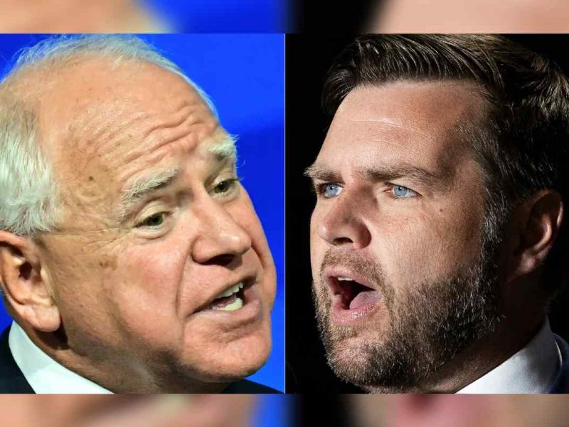 debate entre Tim Walz y J.D. Vance