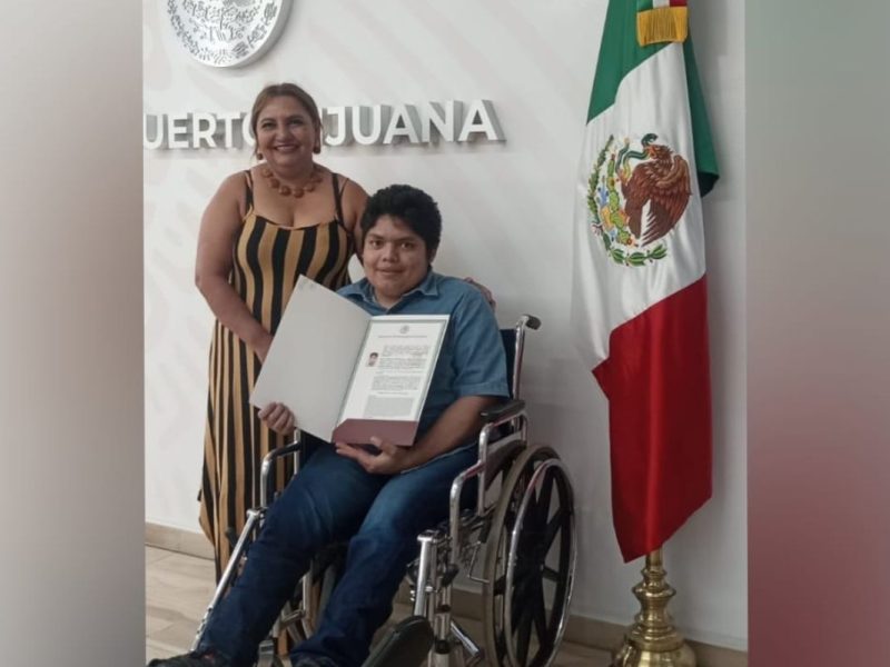 Oliver Antonio llegó a los 10 años a México y hoy en día ya obtuvo su naturalización mexicana.