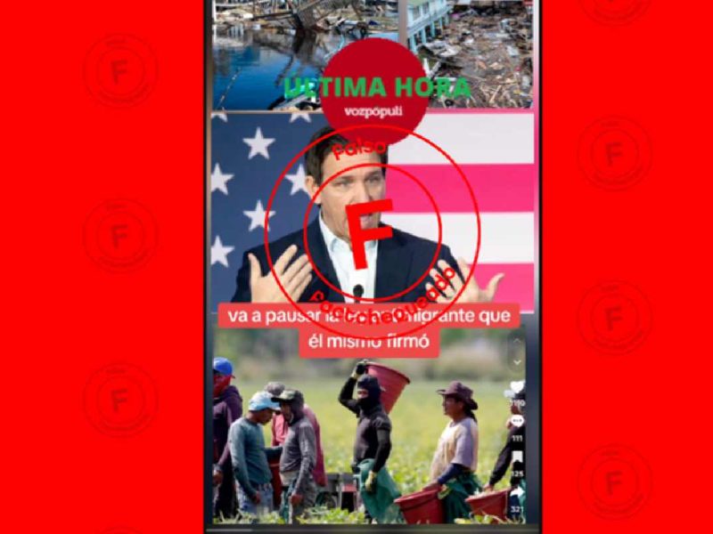 Circulan videos en los que aseguran que, después del huracán Helene, el gobernador Ron DeSantis pausaría la ley antiinmigrante en Florida.