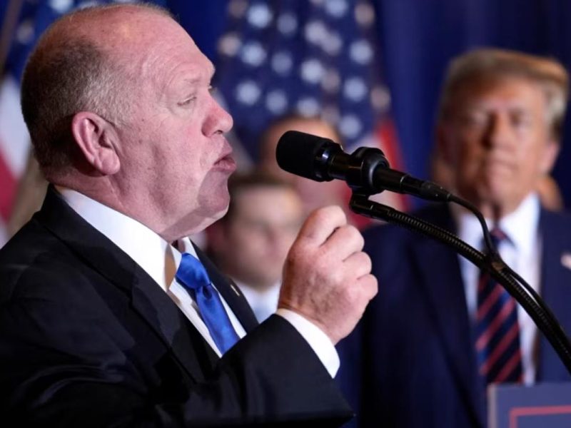 El próximo zar de la frontera dijo a los republicanos que moderen sus expectativas de deportaciones bajo Trump en un inicio