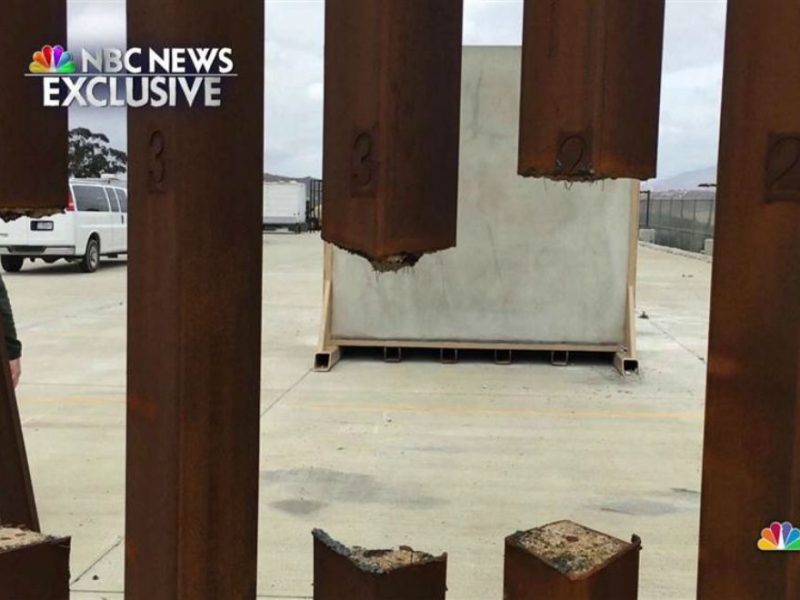 Una prueba de seguridad realizada por la DHS reveló que uno de los prototipos de muro fronterizo de Trump tiene vulnerabilidades