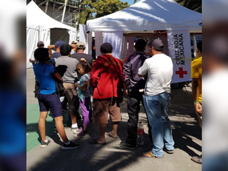 Hasta esta mañana, se reportaron más de 2 mil 660 migrantes centroamericanos en el albergue de la Ciudad Deportiva de la CDMX