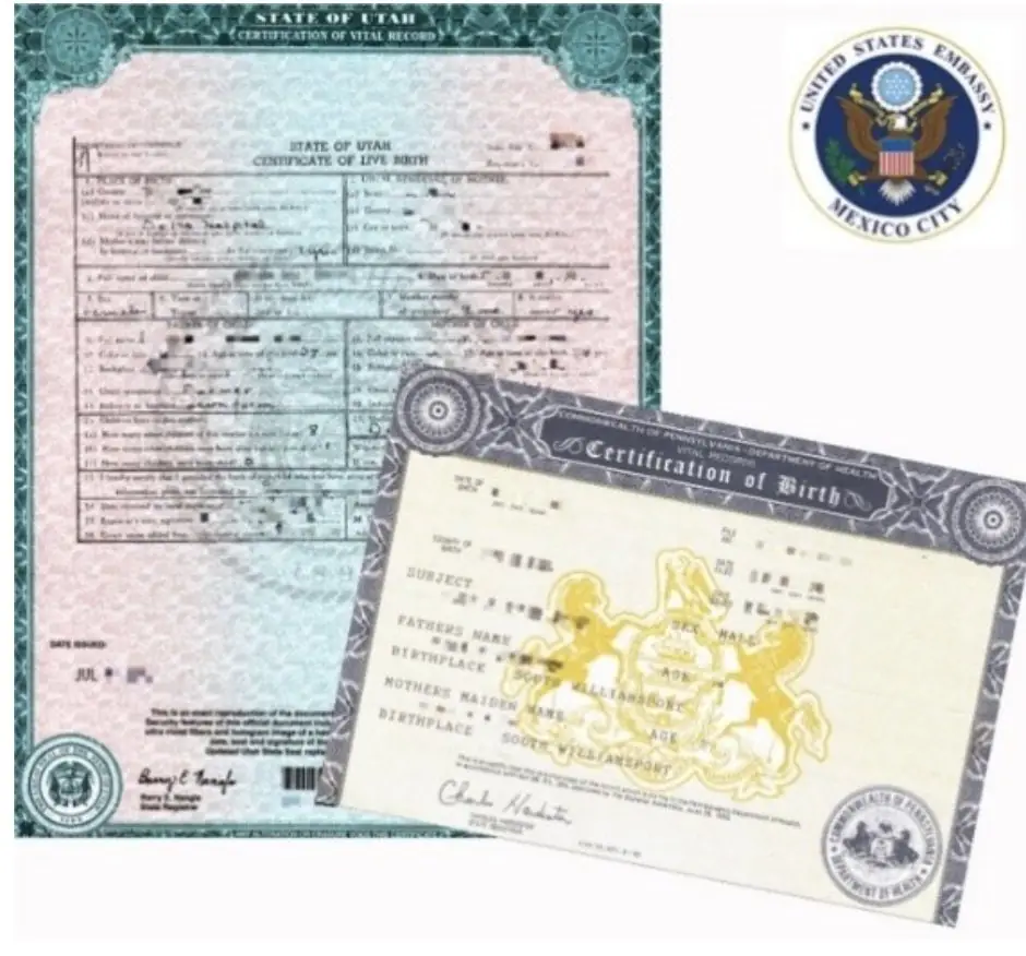 certificado de nacimiento