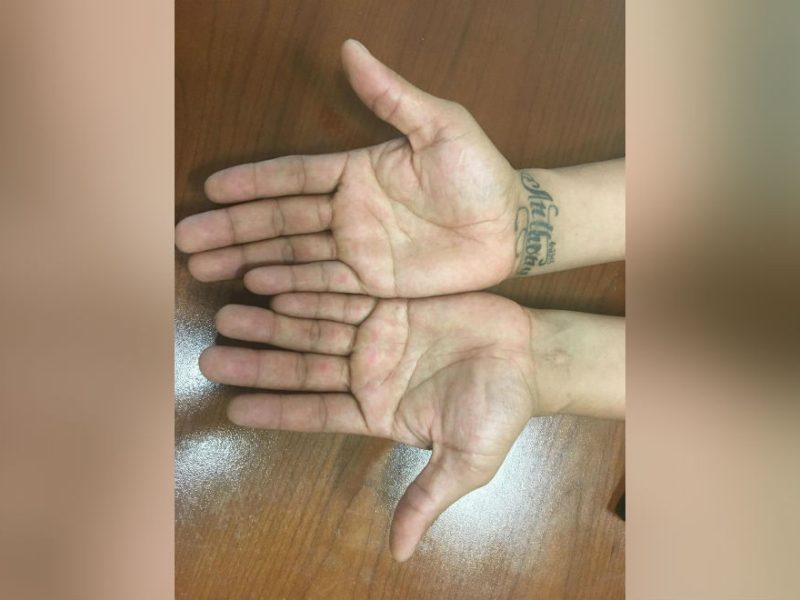 “Andres L.” habla con investigadores de Human Rights Watch en el Instituto Tamaulipeco en Nuevo Laredo, México. © 2017 Human Rights Watch