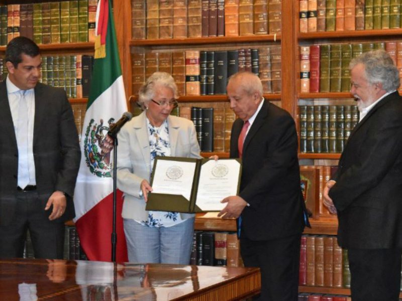 Olga Sánchez dio la bienvenida a Francisco Garduño y dijo que trabajarán para implementar la estrategia del presidente