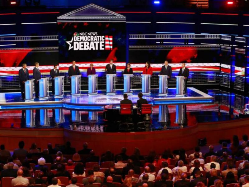 Aspirantes demócratas en el primer debate rumbo carrera electoral 2020