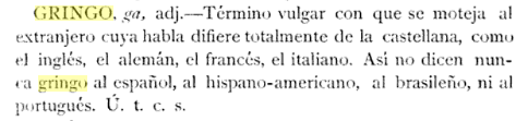 El verdadero origen de la palabra "gringo" no viene del "Green go!" y no es de México