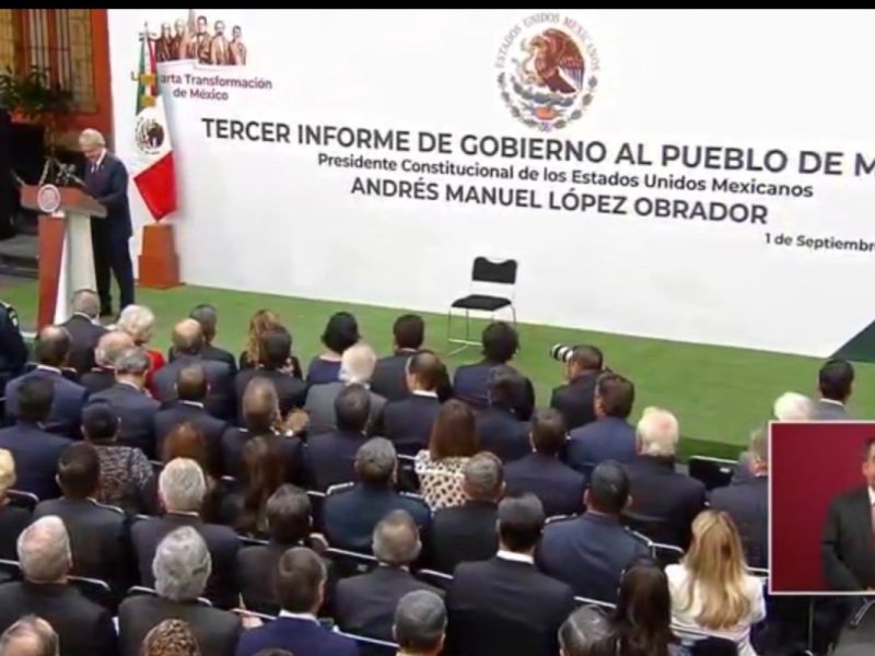 Andrés Manuel López Obrador dio su "primer" su primer informe de gobierno el día que tomó la presidencia