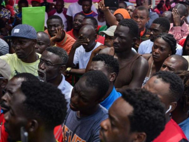 46 africanos son abandonados en la carretera de Tamaulipas.