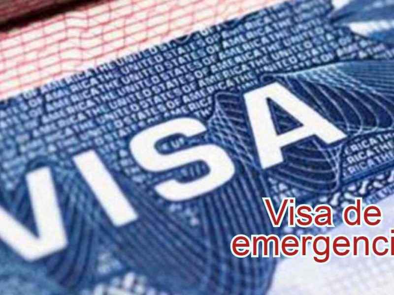 El proceso de la visa americana de emergencia no debe usarse a la ligera