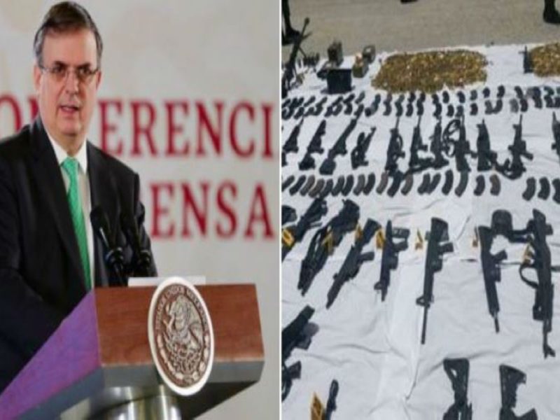 "El objetivo de México es congelar el tráfico de armas en la frontera": Marcelo Ebrard
