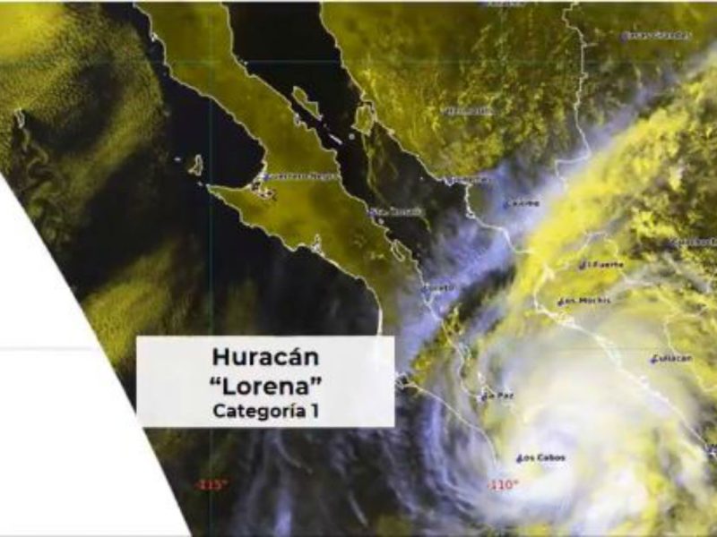 De tormenta tropical a huracán, Lorena se intensifica