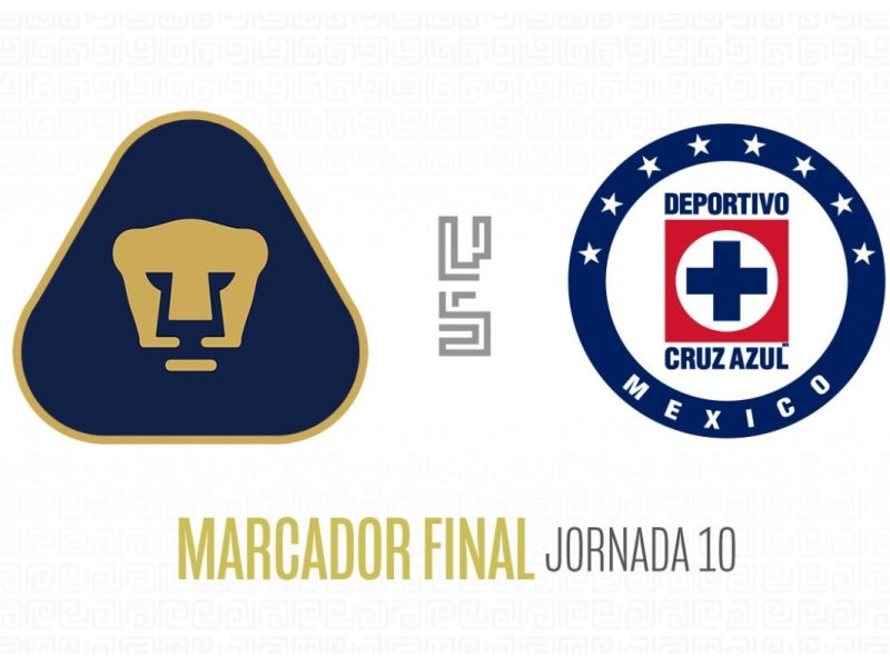 Cruz Azul estaba a punto de convertirse en ganador, cuando en los últimos momentos del partido, Pumas anotó un gol.