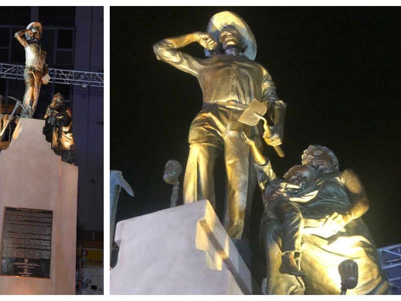 El artista Dan Medina entrevistó a decenas de braceros que vivieron en Estados Unidos en esa época, con el fin de hacer que el monumento contara la historia de estos héroes anónimos.