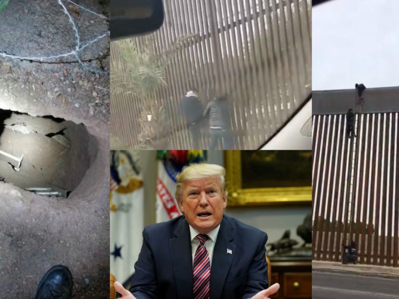 Ya sea por arriba, por abajo o por en medio, hay muchas formas de cruzar el muro de Trump