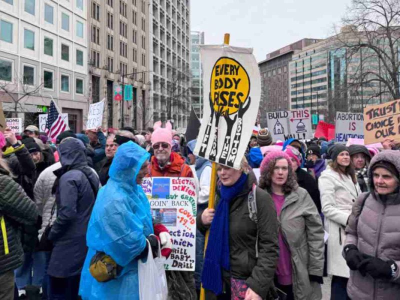 protestas contra la investitura de donald trump