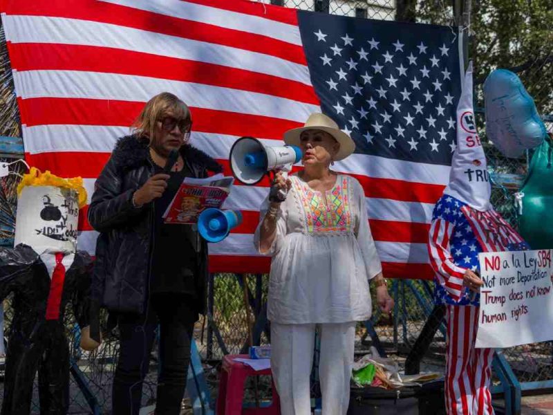 Protesta contra Trump en la CDMX