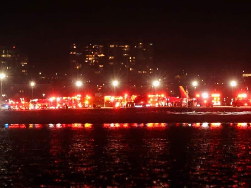 accidente aéreo en DC