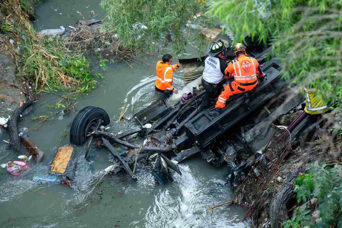 accidente de autobús en Guatemala