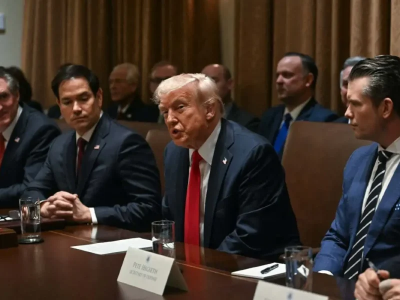reunión del Gabinete de Trump