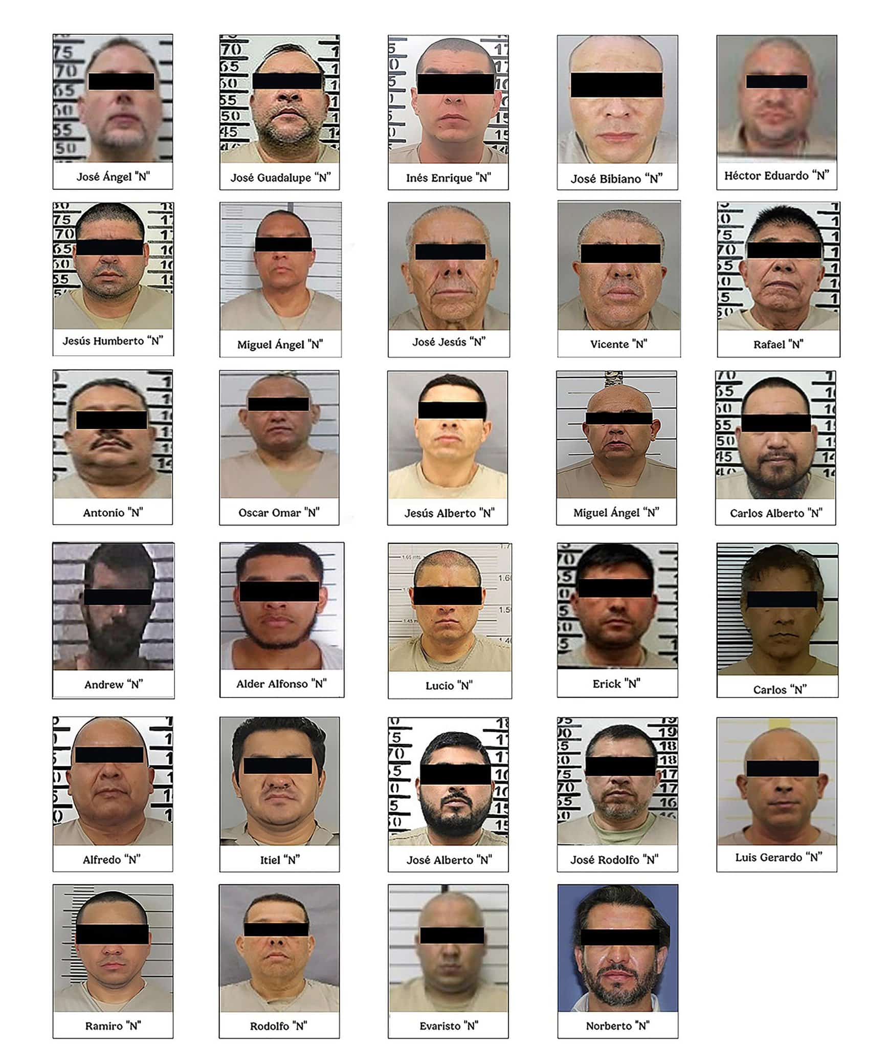 identidad de los narcos extraditados