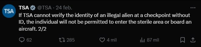 Migrantes ya no podrán viajar en avión dentro de los Estados Unidos