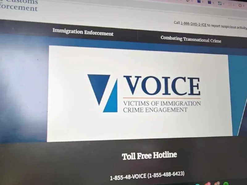 victims of immigration crime engagement VOICE línea directa de ICE