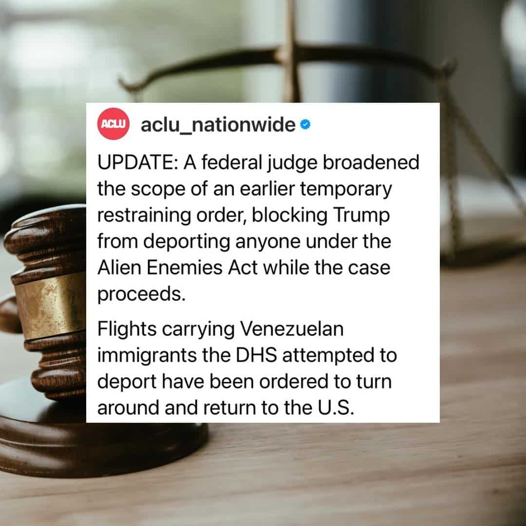 bloqueo de la Ley de Enemigos Extranjeros