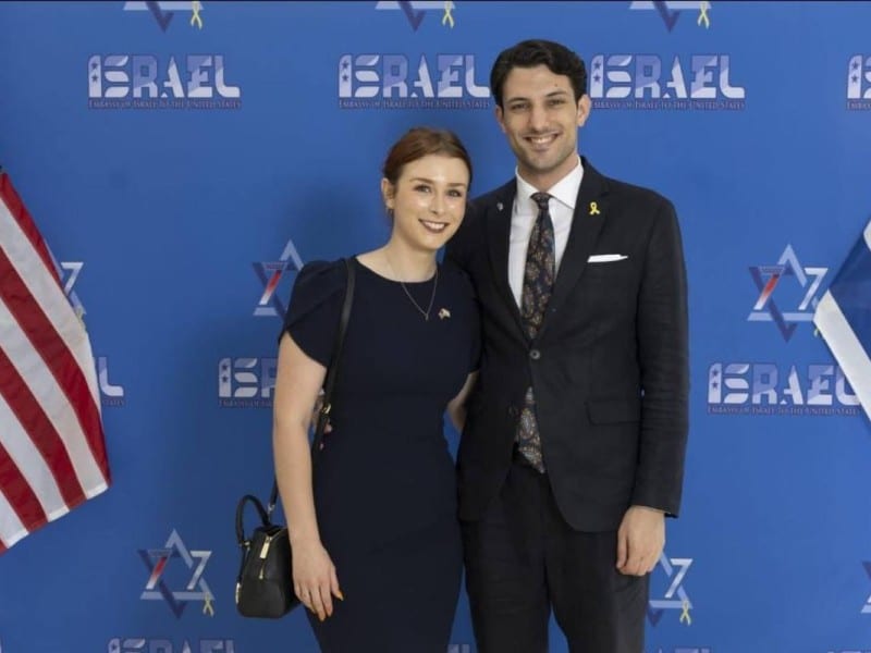 | Foto obtenida de la cuenta de la embajada de Israel en USA