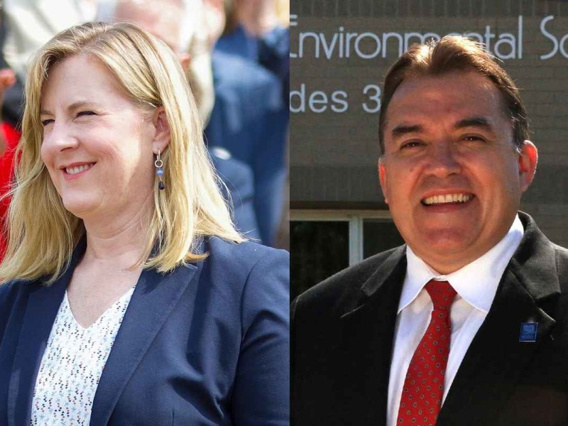 Melissa Hoffman y el senador estatal John Hoffman