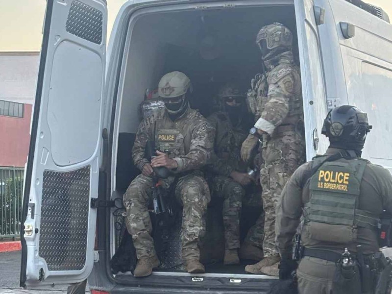 En una de las redadas de ICE en California se detuvo a 16 personas | Foto: Unión del Barrio FB
