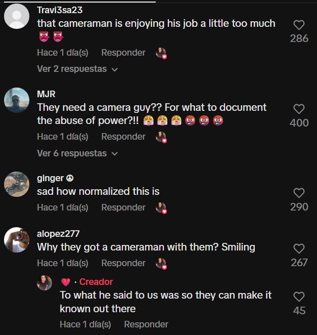 ICE apunta a una mujer embarazada