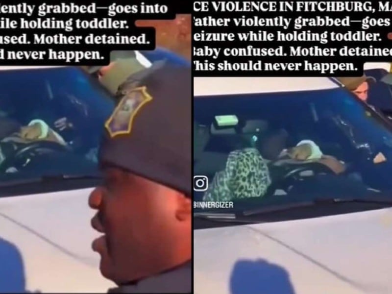 Circula un video en redes sociales donde se observa a un hombre consulsionando mientras agentes del ICE retiran a su bebé y a su esposa del vehículo | Foto: Especial